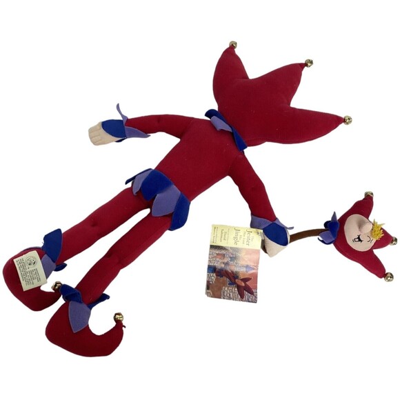 The Jester Has Lost His Jingle Plush Toy Stuffed Doll David Saltzman Kids play - Picture 3 of 14